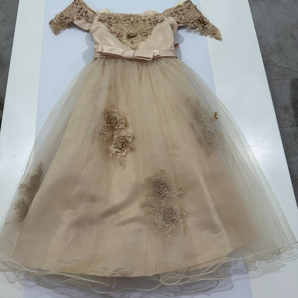 Champagne Dream Princess Dress, Size 7/8